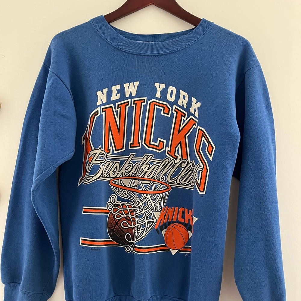 REAL Vintage Blue New York Knicks Basketball Club Sweater